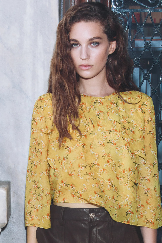 Blusa gialla Kristina Ti