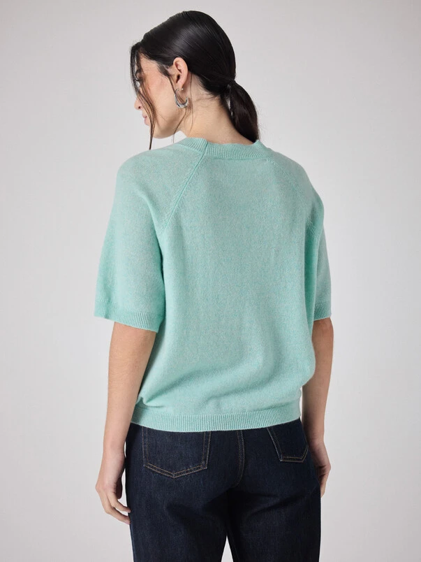 T-Shirt verde acqua Not Shy