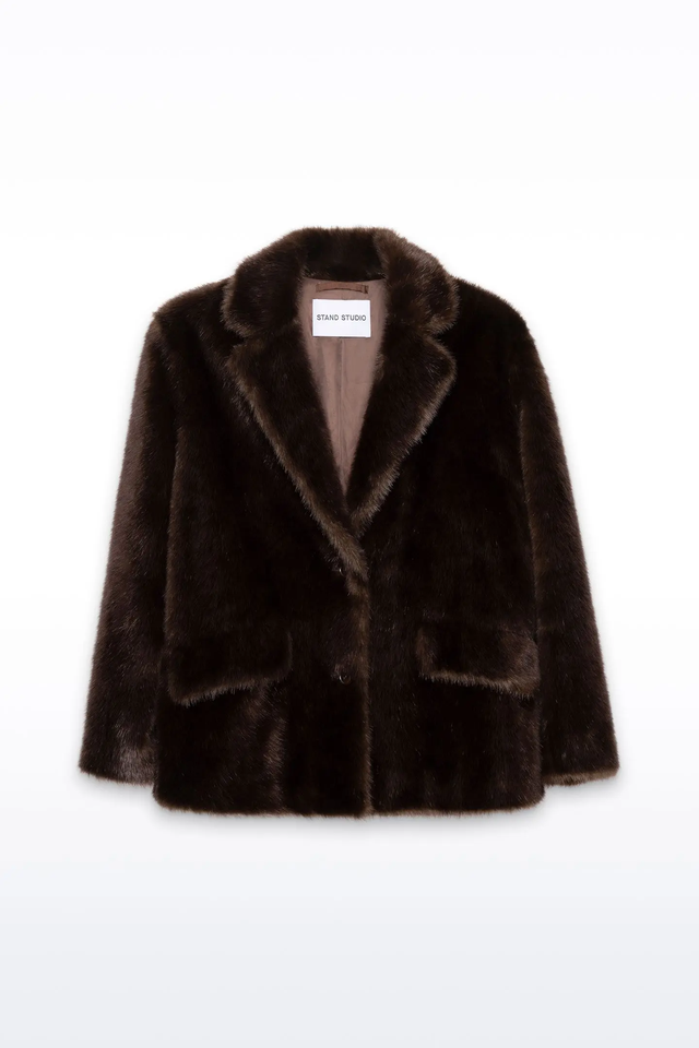 Pelliccia marrone Stand Studio