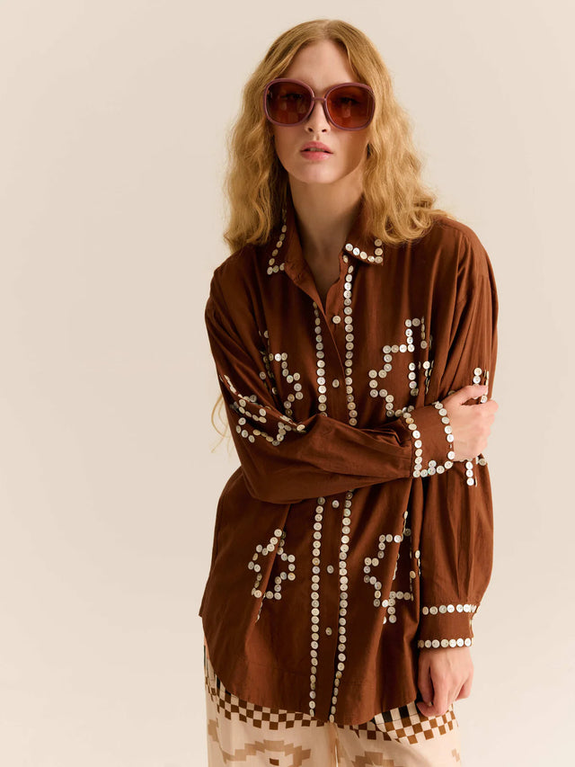 Camicia marrone Carolina K