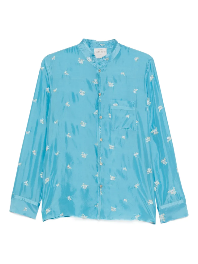 Camicia turchese Forte Forte
