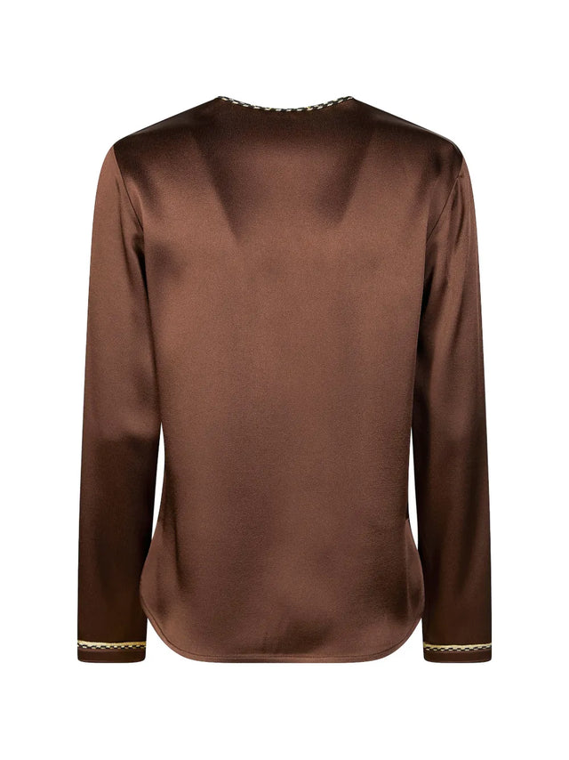 Blusa cioccolato Forte Forte