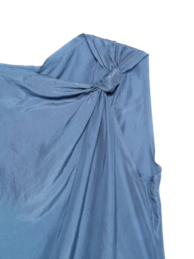 Top azzurro Tela