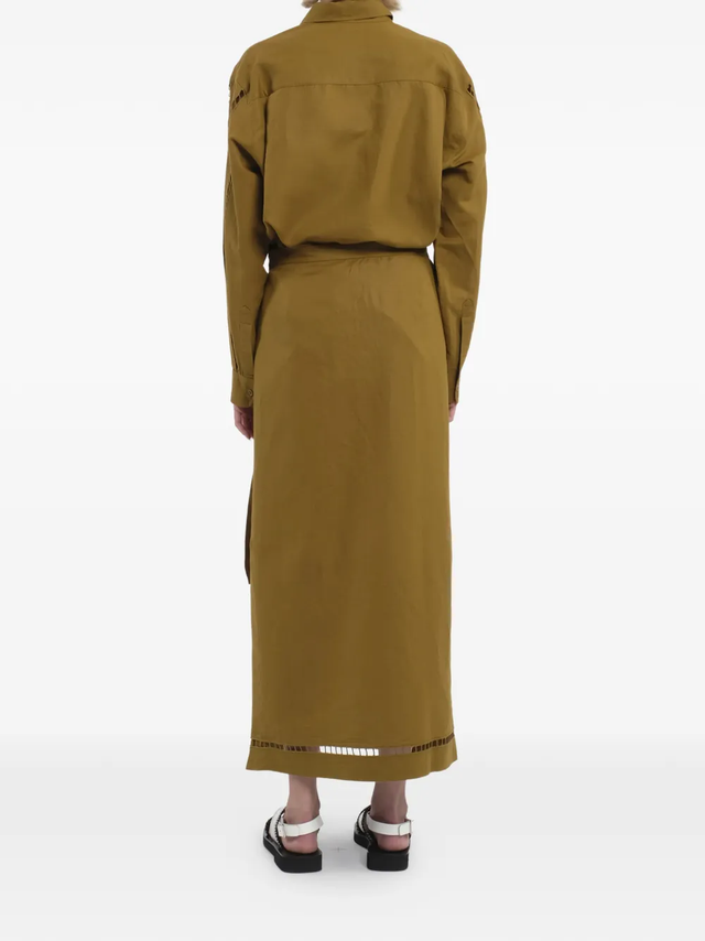 Camicia khaki Tela