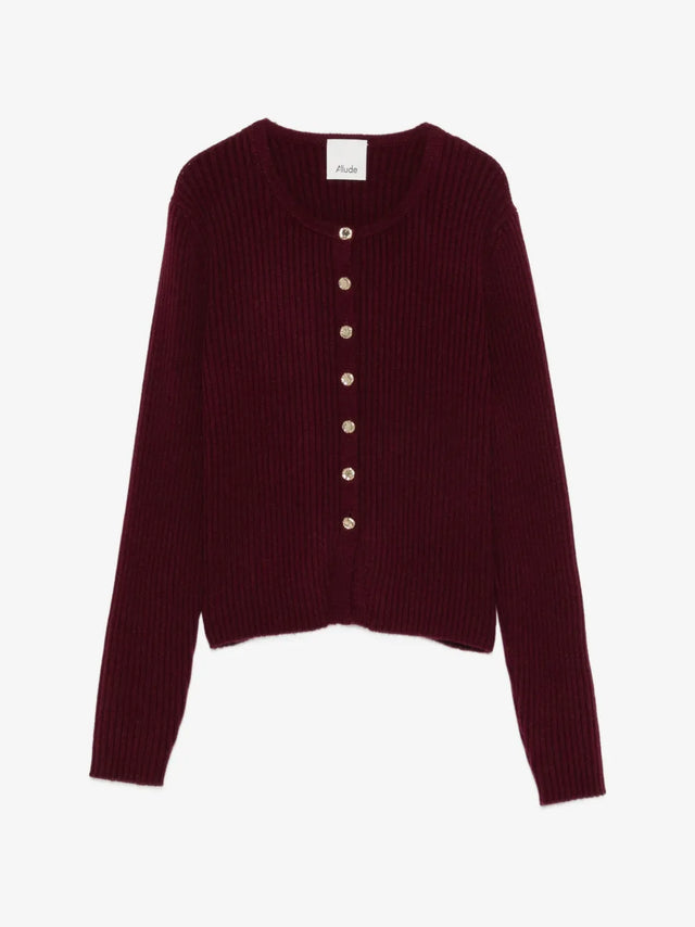 Cardigan bordeaux Allude