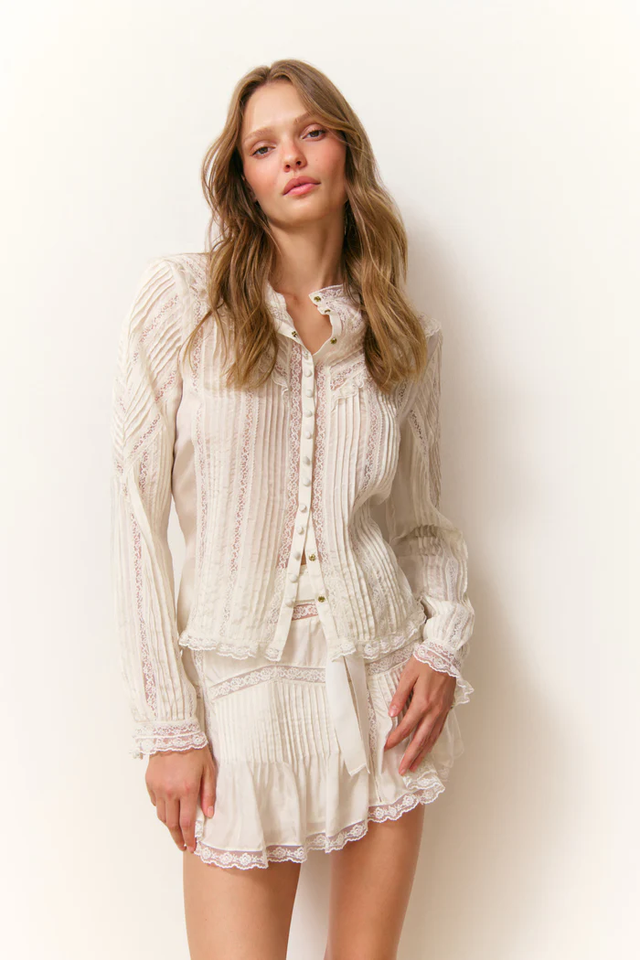 Camicia avorio LoveShackFancy