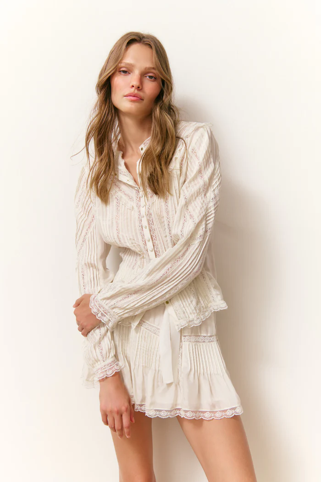 Camicia avorio LoveShackFancy