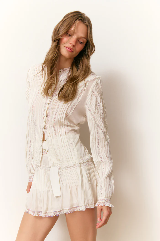 Camicia avorio LoveShackFancy