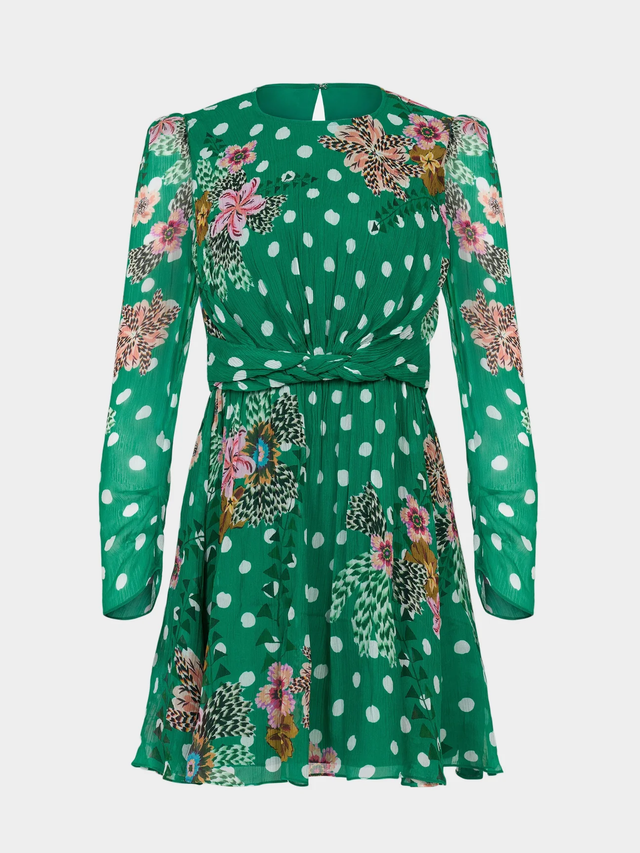 Vestito Blythe-B verde Saloni