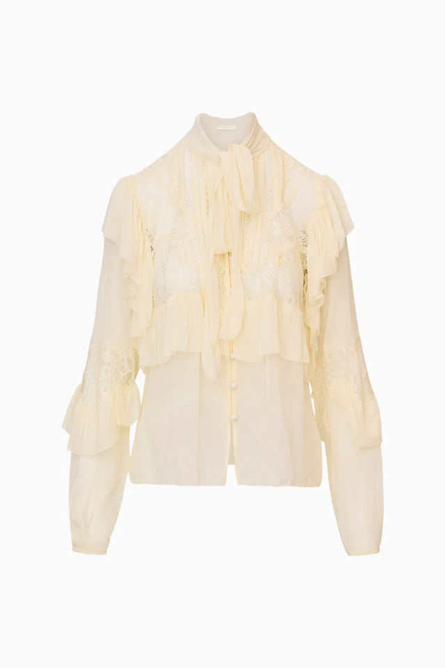 Camicia avorio LoveShackFancy
