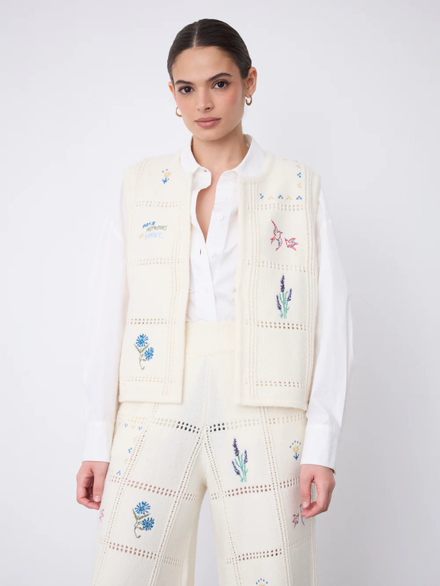 Gilet ecru Not Shy