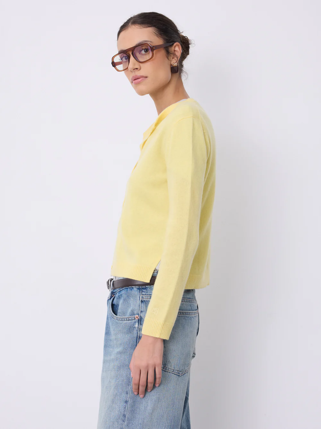 Cardigan giallo Not Shy