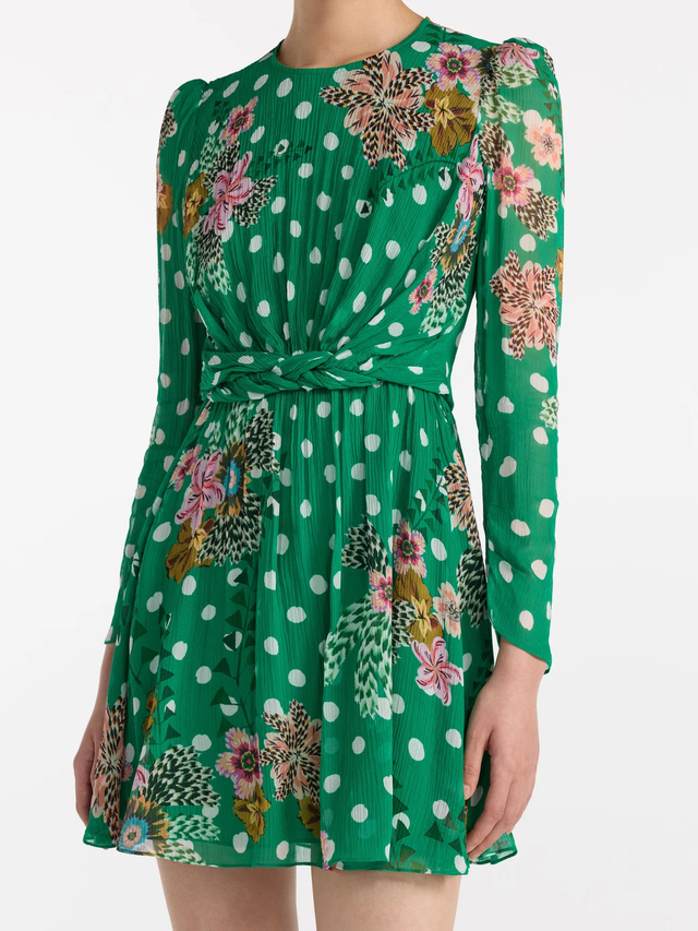 Vestito Blythe-B verde Saloni