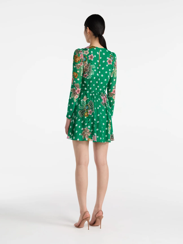 Vestito Blythe-B verde Saloni