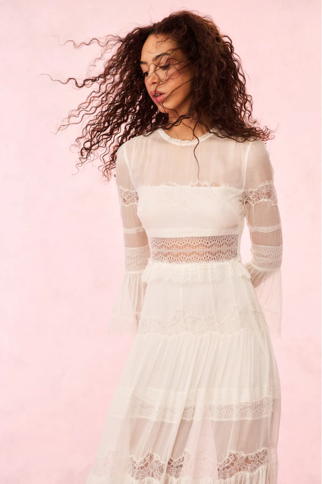 Vestito avorio LoveShackFancy