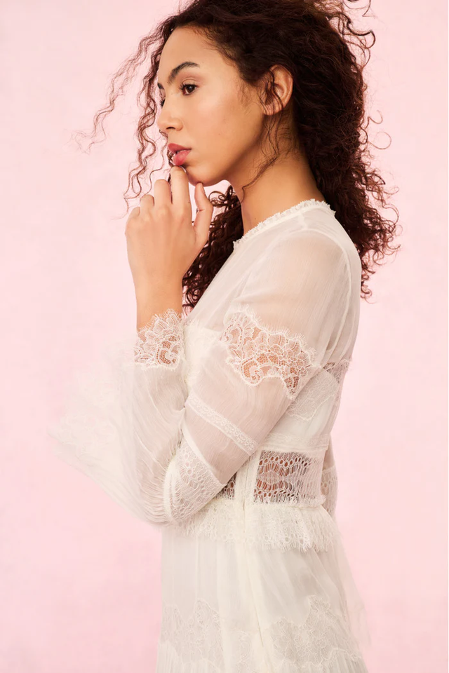 Vestito avorio LoveShackFancy