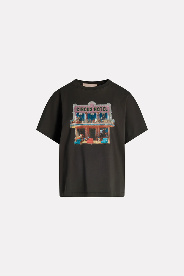 T-Shirt nera Circus Hotel