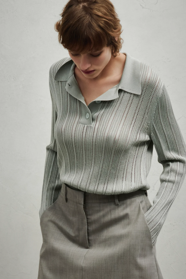 Polo verde Erika Cavallini