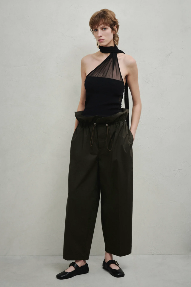 Pantaloni verdi Erika Cavallini