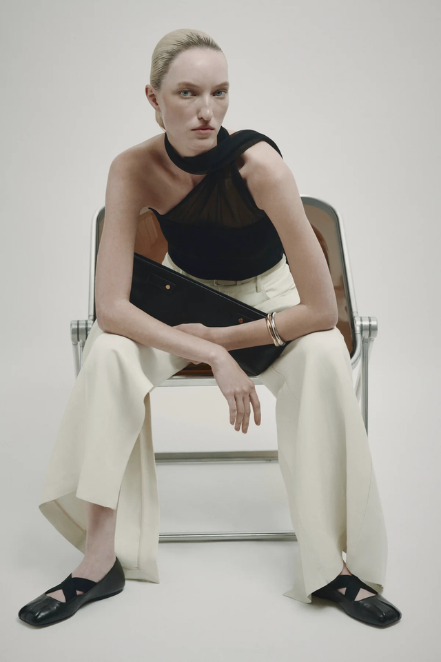 Pantaloni avorio Erika Cavallini