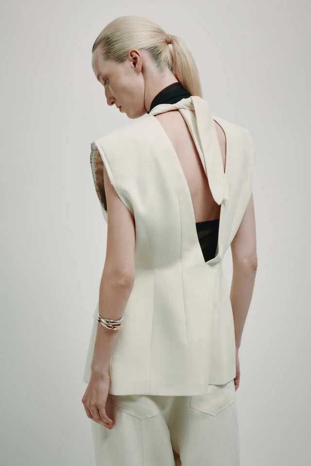 Gilet avorio Erika Cavallini