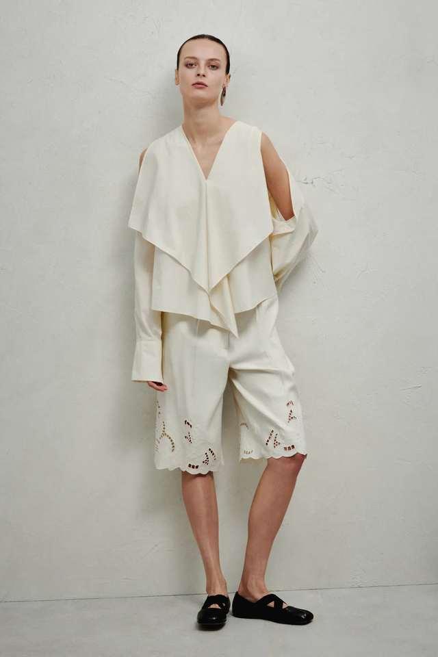 Bermuda avorio Erika Cavallini