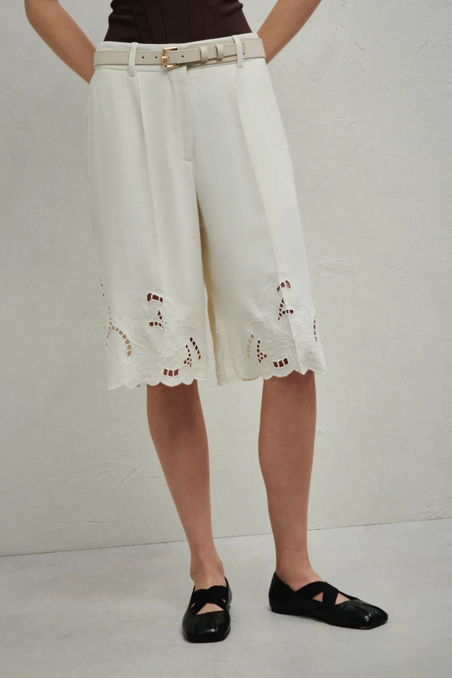 Bermuda avorio Erika Cavallini