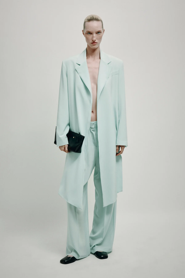 Pantaloni menta Erika Cavallini