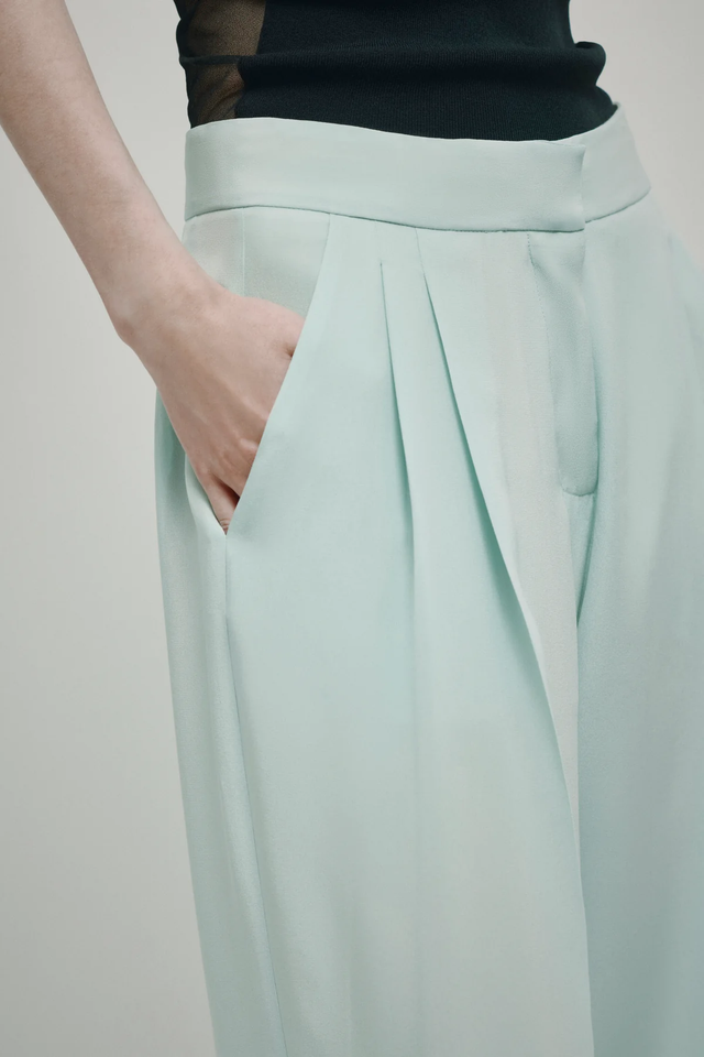 Pantaloni menta Erika Cavallini