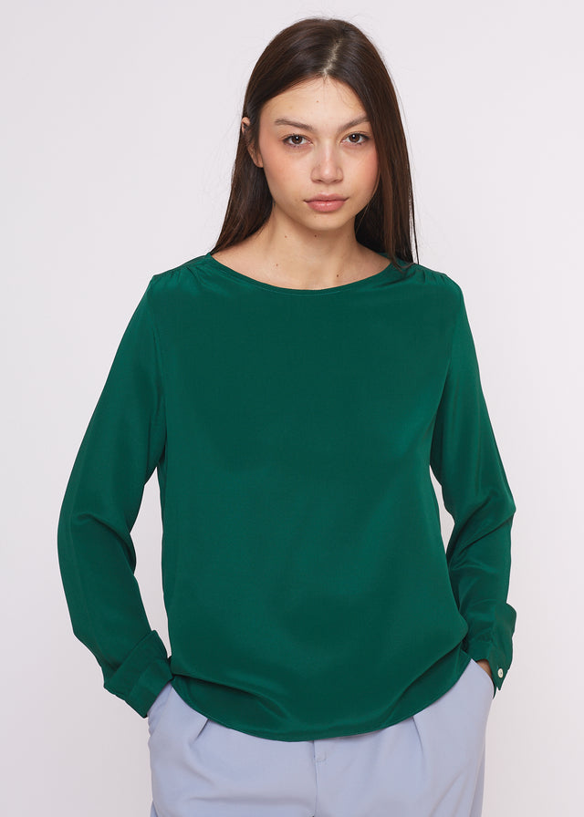 Blusa verde smeraldo AM