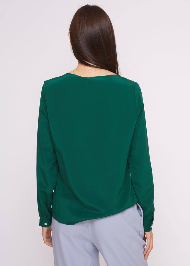 Blusa verde smeraldo AM