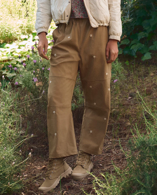 Pantaloni beige The Great