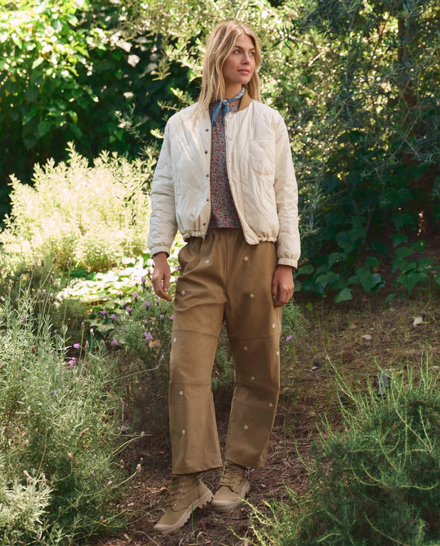 Pantaloni beige The Great