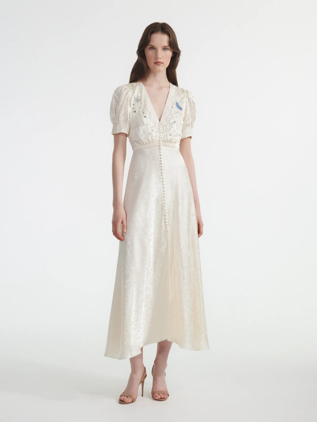 Vestito bianco Lea Long Saloni