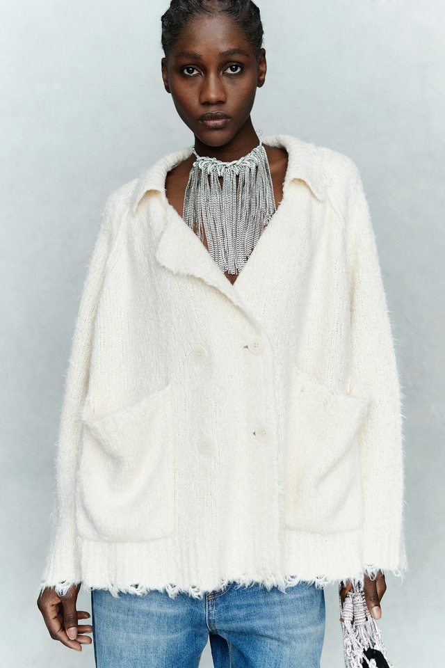 Cardigan panna Circus Hotel