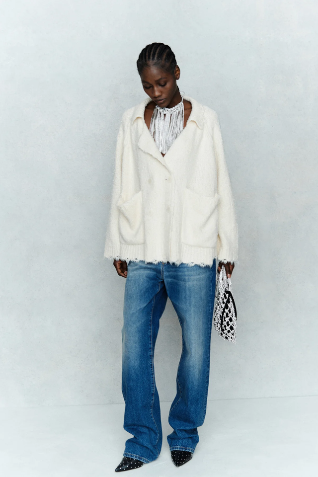 Cardigan panna Circus Hotel