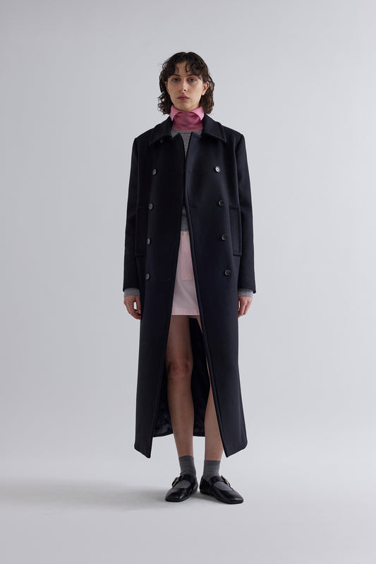 Cappotto blu navy Erika Cavallini