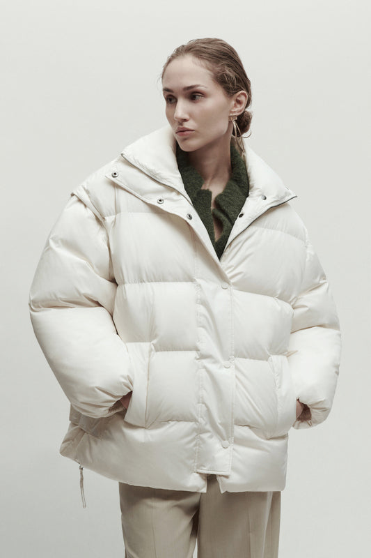 Piumino bianco Erika Cavallini