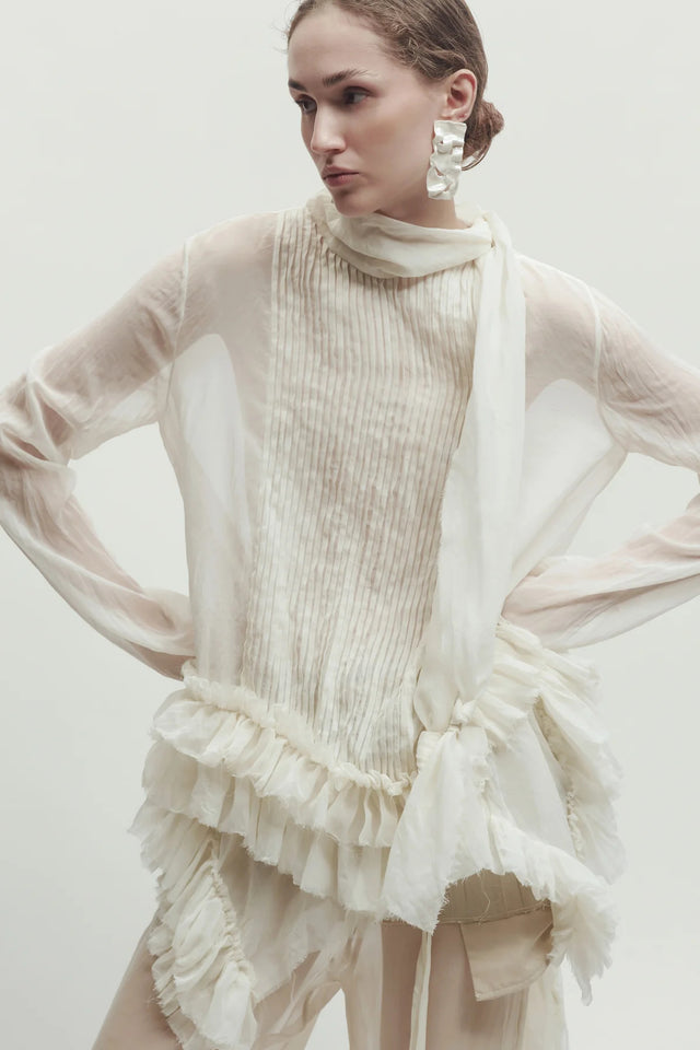 Blusa avorio Erika Cavallini