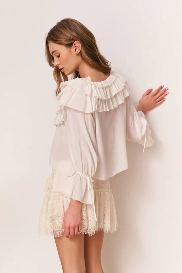 Camicia avorio LoveShackFancy