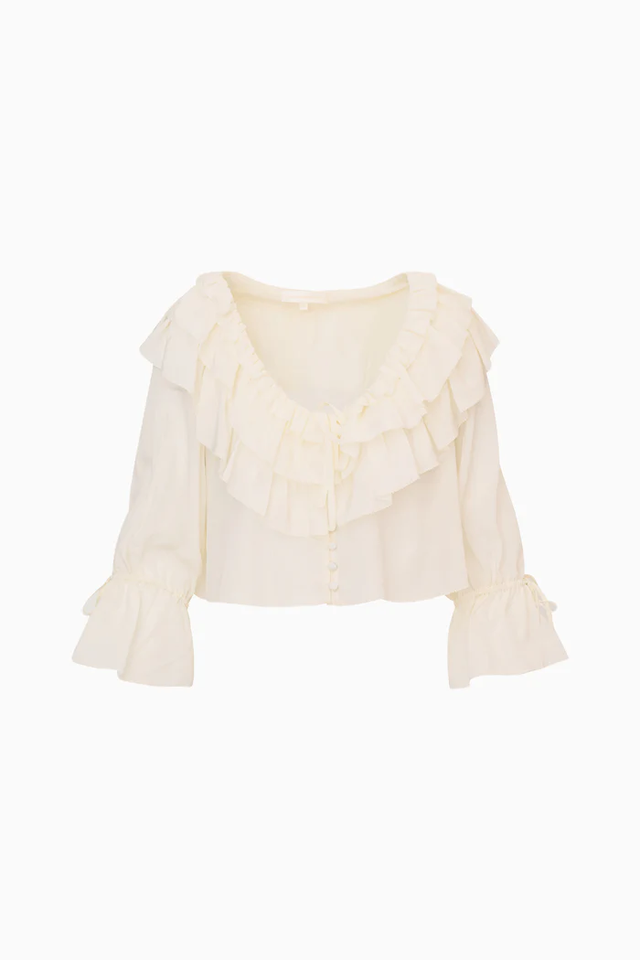 Camicia avorio LoveShackFancy