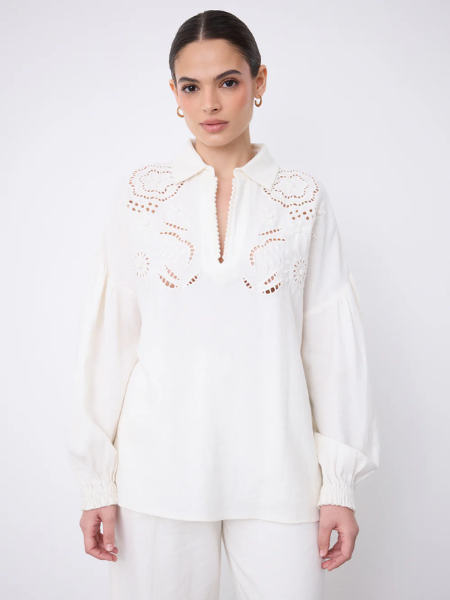 Camicia avorio Not Shy