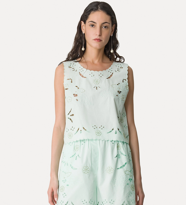 Top verde acqua Forte Forte