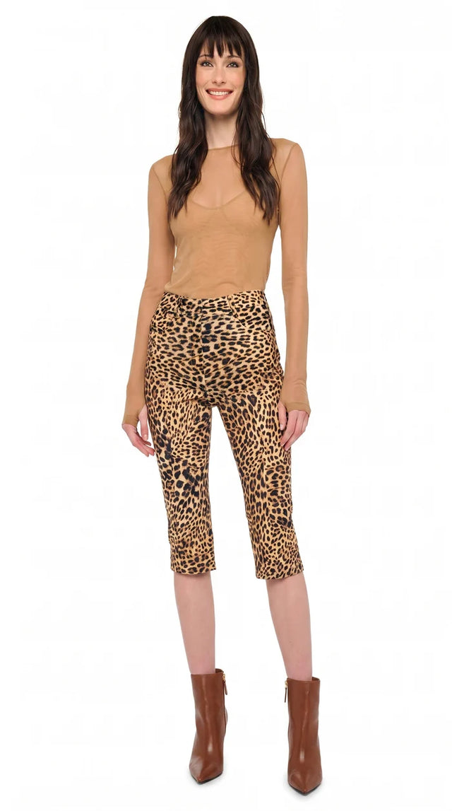 Pantaloni maculati Norma Kamali