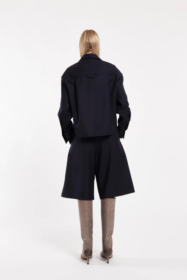 Bermuda blu navy Tela