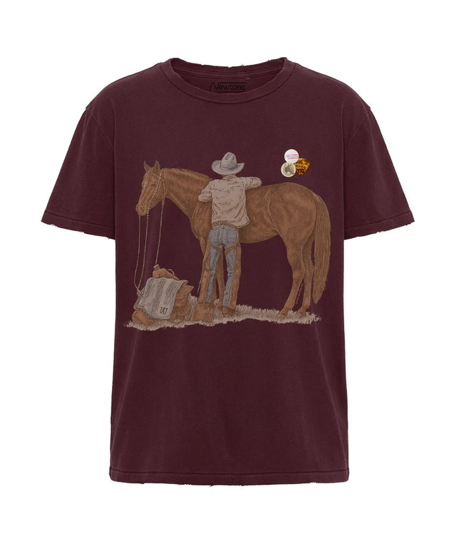 T-Shirt bordeaux Newtone