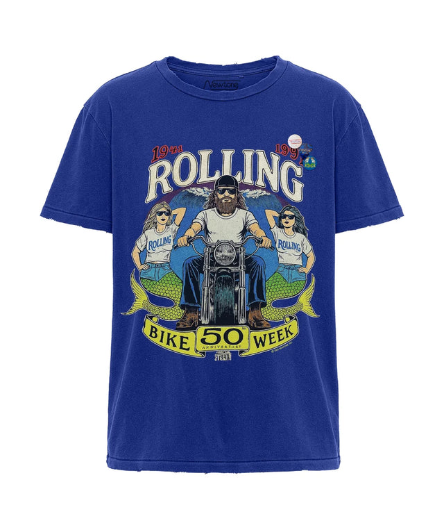 T-Shirt blu Newtone