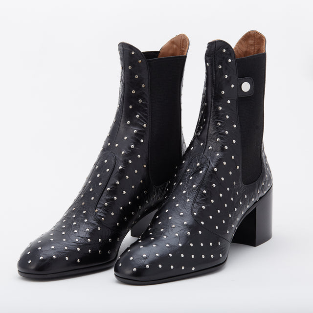 Stivaletto Angie nero borchiato Laurence Dacade