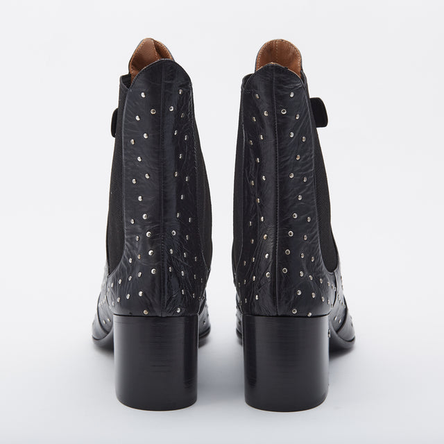 Stivaletto Angie nero borchiato Laurence Dacade
