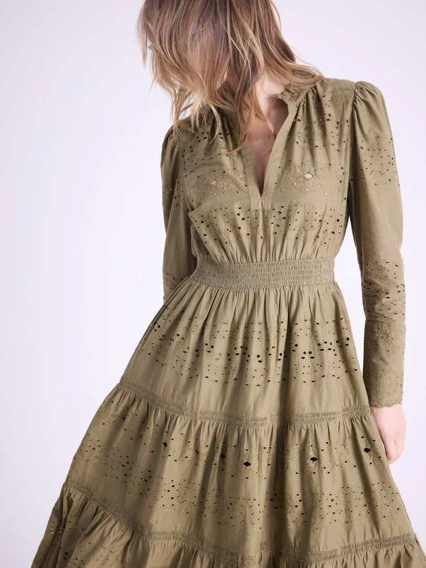 Vestito kaki Not Shy